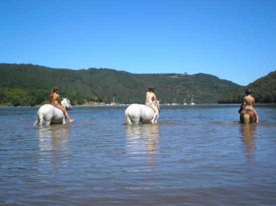 Baignade au plan d'eau de la chazote....